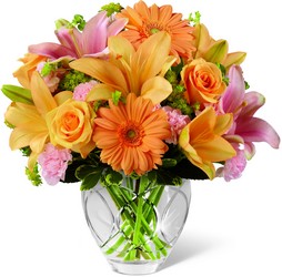 The FTD Brighten Your Day Bouquet - Peaches & Pinks from Olney's Flowers of Rome in Rome, NY